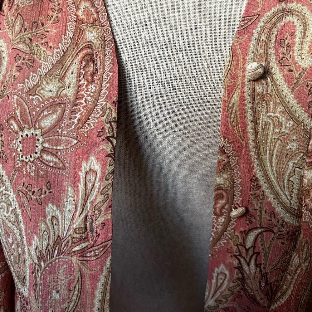 NWT PAIGE Cleobelle Paisley Silk Blouse Size XS - Picture 5 of 16